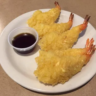 Fried jumbo shrimp