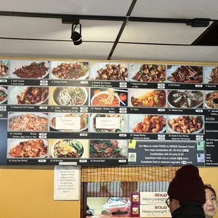 Menu as of November 2023