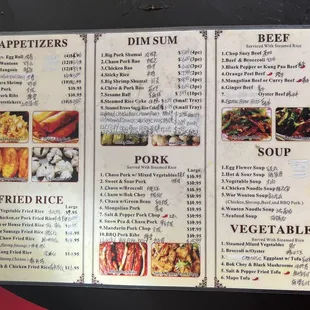 Updated Menu 11/7/22