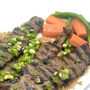 Grilled Beef Rice Platter