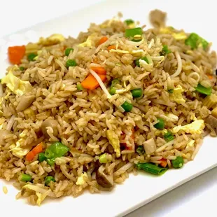 Vegetable Fried Rice (can be made without eggs as a vegan option)