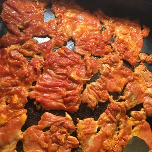 Fresh bourbon chicken everyday! Still cooking!