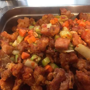 That's good Kung pao chicken!