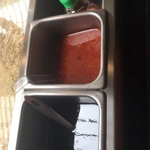 Three kinds of sauce spicy!