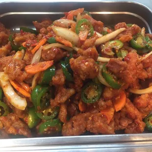 My favorite jalapeño chicken omg special spicy!