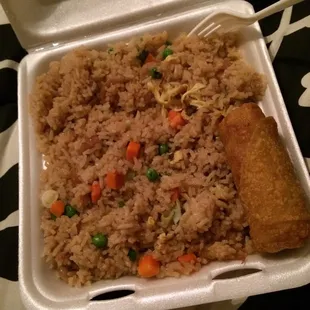 Pick up special- chicken fried rice and egg roll $3.69