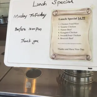 Lunch specials