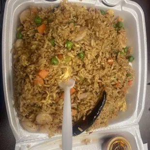 Shrimp fried rice (spicy)