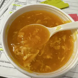 Disgusting egg drop soup
