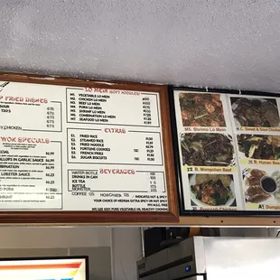 Full menu and pictures of combos