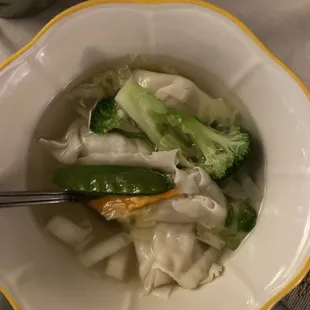 The Wonton Soup is so delicious! Everything is made fresh and they&apos;re very nice people.
