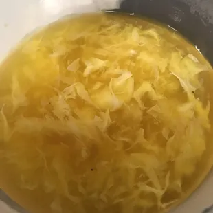 Egg drop "soup"
