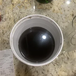 Greasy film floating on to of tea drink