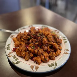 Fried Diced Chicken with Dried Pepper Chongqing Style
