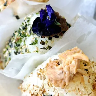 Onigiri Trio
Salmon Onigiri
KBBQ Beef Onigiri
Shrimp Onigiri