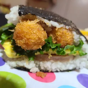 Double Tempura Shrimp Onigiri - 3/2021