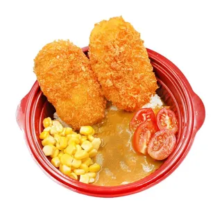 (D) Curry Ebi Katsudon
