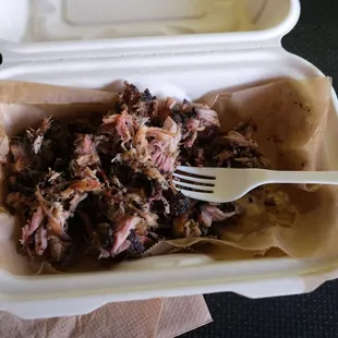 4 oz Pulled pork with no sauce