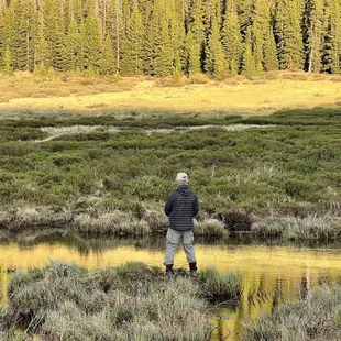 No Chip ain't peeing....fishing for small trout