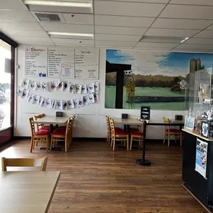 the interior of a restaurant