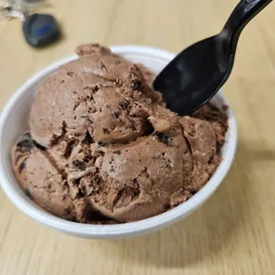 German chocolate brownie kiddie cup