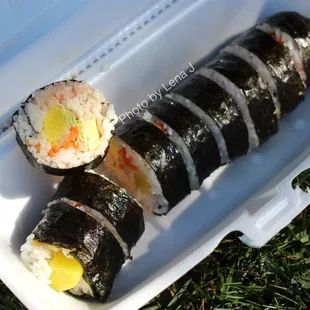 Tuna Kim Bop ($10) - kimbap with seasoned tuna and egg