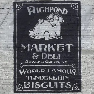 Richpond Market's new mural viewed from the south side of the building. Mural painted by ArtFX Design Studios.com