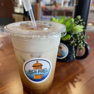 Iced pumpkin spice latte