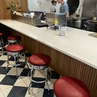 Bar indoor seating area