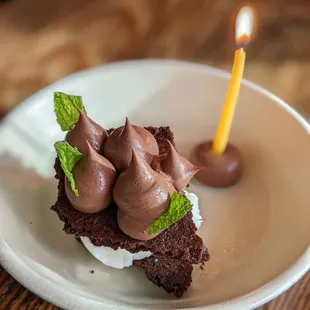 Thin mint dessert