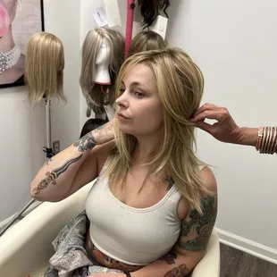 Wig fitting