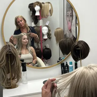 Private wig room