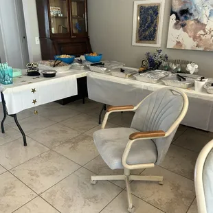 Full spread of amazing bbq food