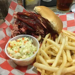Pulled pork sandwich at Richard's Bar and BBQ.