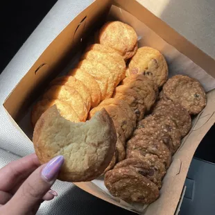 3 dozen of cookies :) ( snickerdoodle, chocolate chip &amp; oatmeal chocolate chip/raisin)