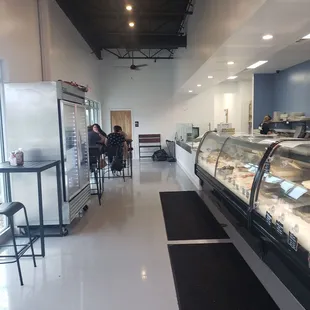 the inside of a restaurant
