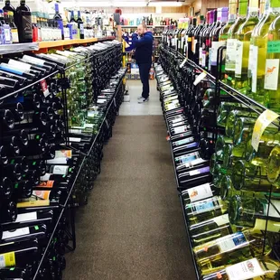 Ginormous wine selection...