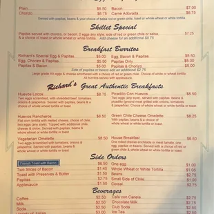 Page 3 of 3 Menu - Breakfast