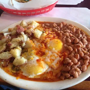 Huevos Rancheros sunny side up!