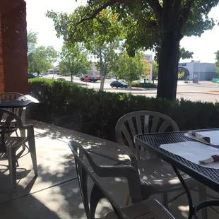 Nice outside seating.