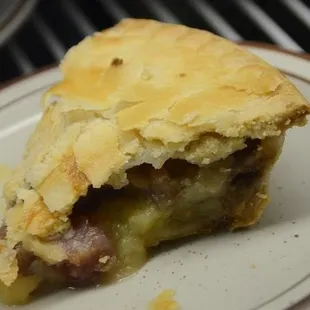  piece of pie on a plate