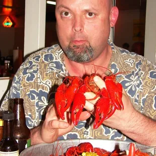 Incredibly large crawfish at Richard's!