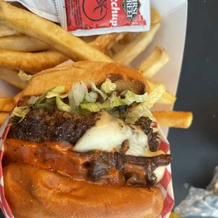 Mushroom Swiss Burger