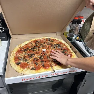 Supreme 25 inch pizza!!