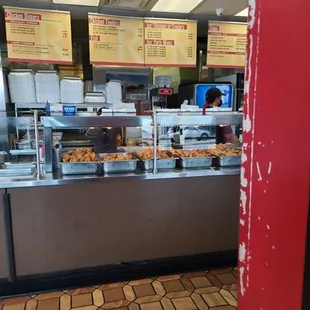 a view of the counter