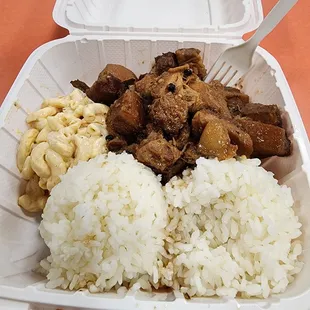 Pork odobo was all fat....