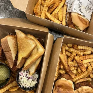 Tenders, sliders, sandwich