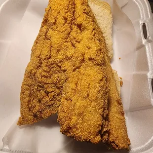 Whiting fish sandwich