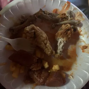 See my plate look at it!!! Food was awesome. Definitely need to try the yams and Mac and cheese. Omgggg