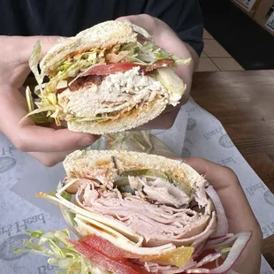 Buffalo Special (top sub) Build your own with turkey (bottom sub)